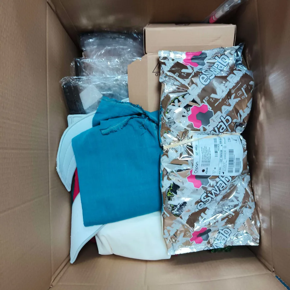 BOX OF APPROXIMATELY 12 ASSORTED ITEMS TO INCLUDE: 10KG KETTLEBELL