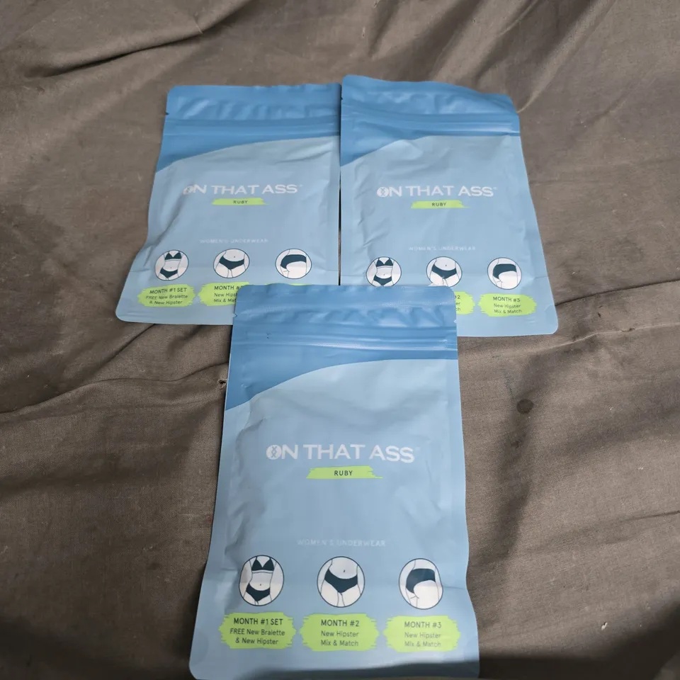 ON THAT ASS SEALED X3 HIPSTER WOMENS UNDERWEAR SIZE XL