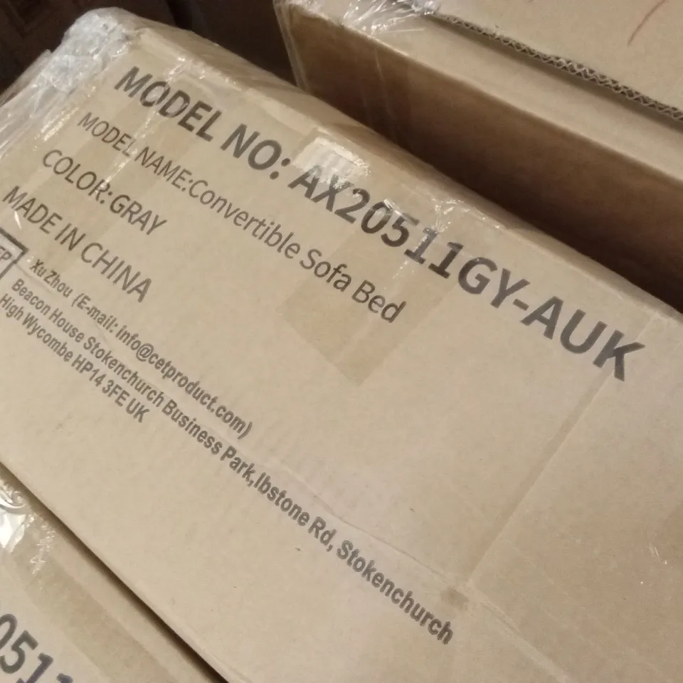 BOXED L SHAPED 4 SEATER SOFA SLEEPER & CHAISE (3 BOXES)