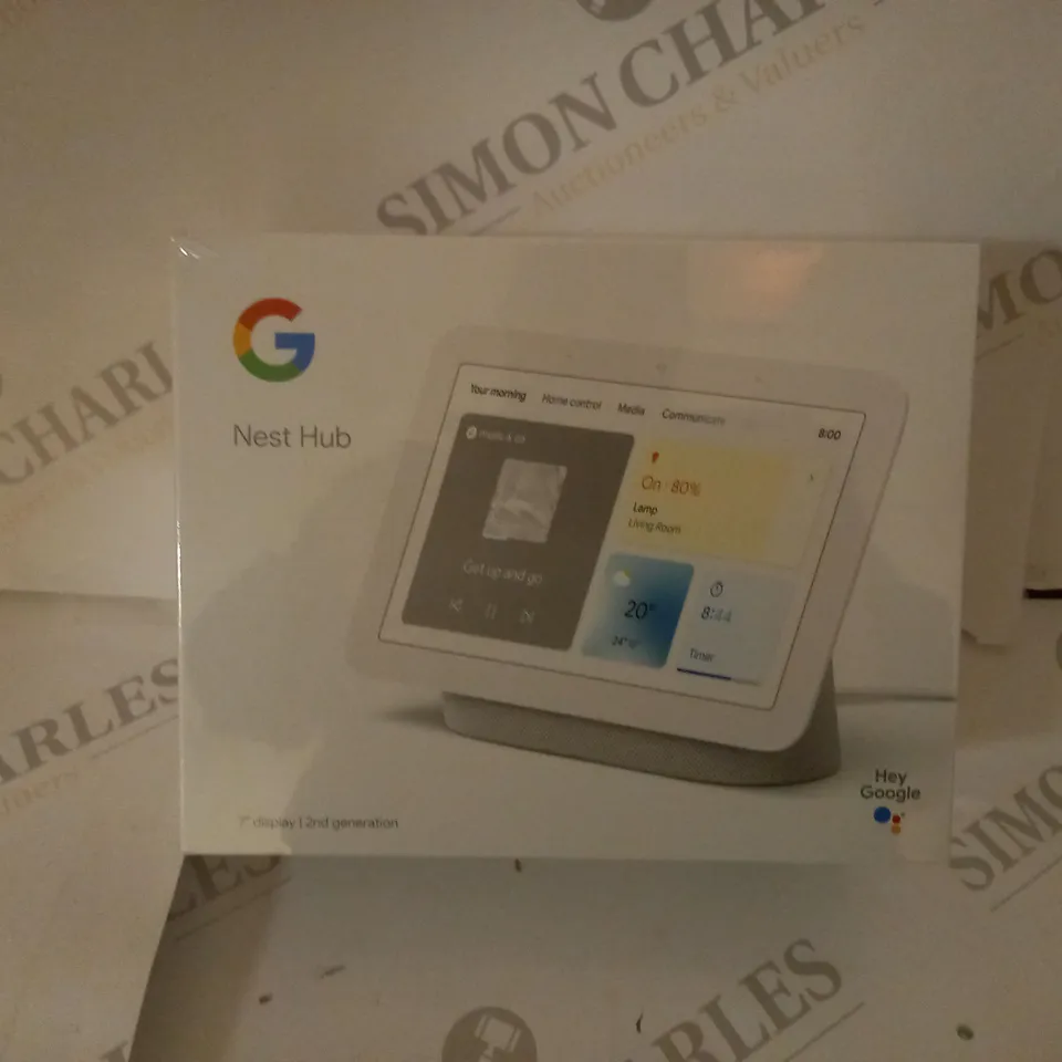 BRAND NEW BOXED GOOGLE NEST HUB 7" DISPLAY SCREEN, 2ND GENERATION