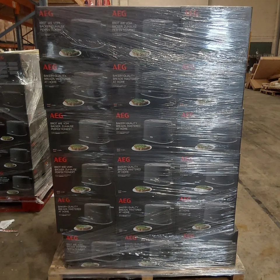 PALLET CONTAINING APPROXIMATELY 70 BRAND NEW AEG GOURMET 7 2 SLICE TOASTERS