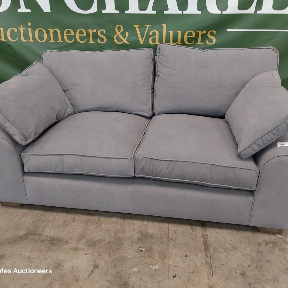 QUALITY BRITISH DESIGNER LOUNGE Co. JOSIE 2.5 SEATER SOFA GREY PLUSH FABRIC 