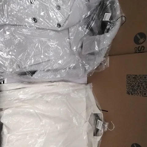 A PALLET CONTAINING APPROXIMATELY 90 BRAND NEW DESIGNER WOMEN'S CLOTHES WHICH INCLUDE; JD WILLIAMS VARIOUS DIFFERENT STYLE JACKETS, SHIRTS ETC