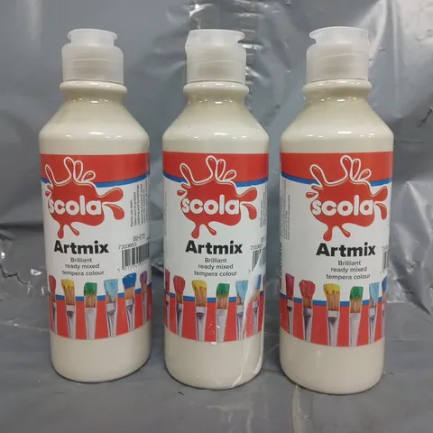 BOX OF APPROXIMATELY 12 BOTTLES OF SCOLA ARTMIX READY MIXED PAINT (300ML BOTTLES) - COLLECTION ONLY