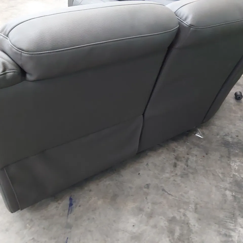 DESIGNER MANUAL RECLINING CORNER GROUP BROWN FAUX LEATHER