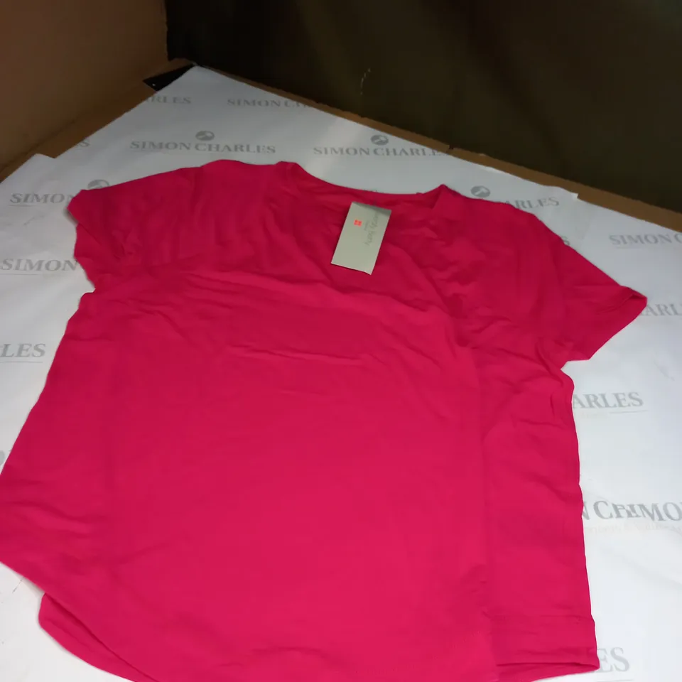 PINK EASY SHORT SLEEVE TOP SIZE L