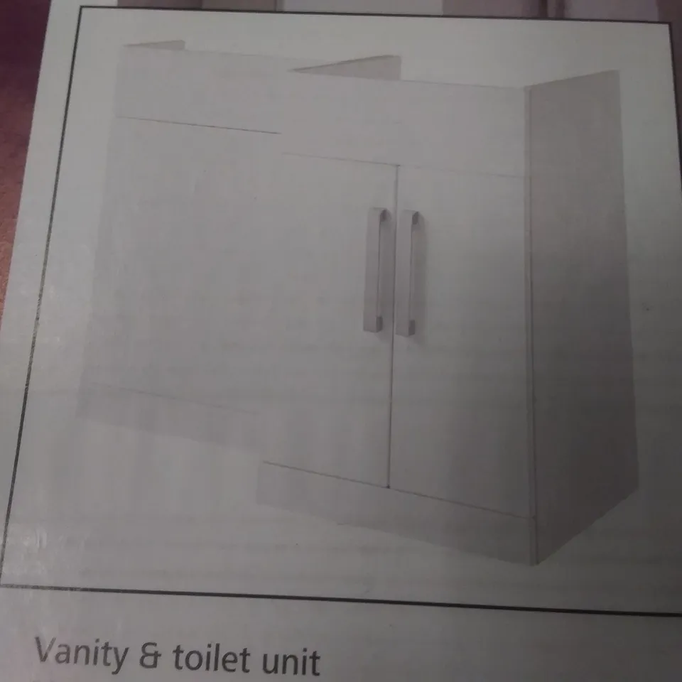 BOXED COOKE & LEWIS ARDESIO VANITY & TOILET UNIT 82×47×105CM