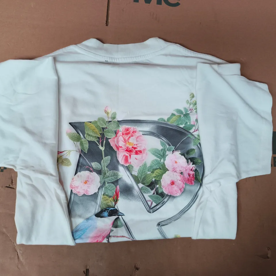 REPRESENT SHORT SLEEVE T-SHIRT IN WHITE SIZE MEDIUM