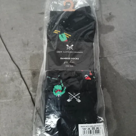 CREW CLOTHING BAMBOO SOCKS FOR HIM – ONE SIZE