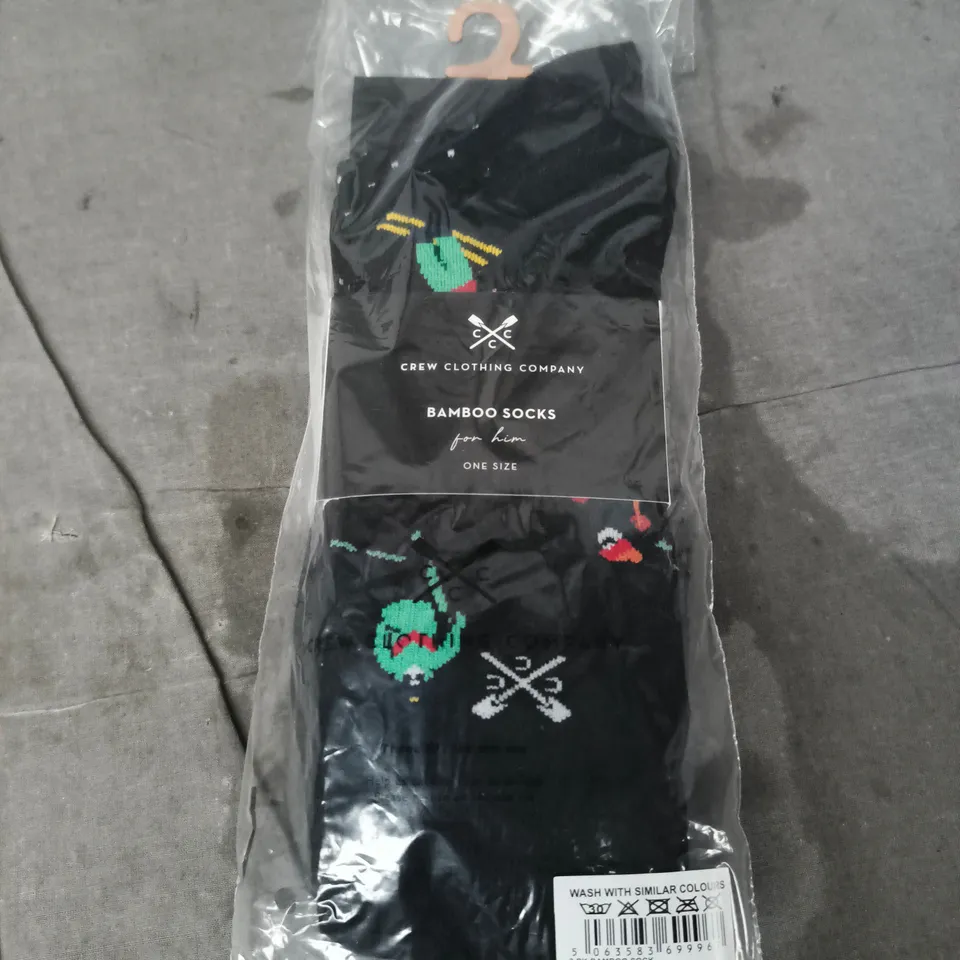 CREW CLOTHING BAMBOO SOCKS FOR HIM – ONE SIZE