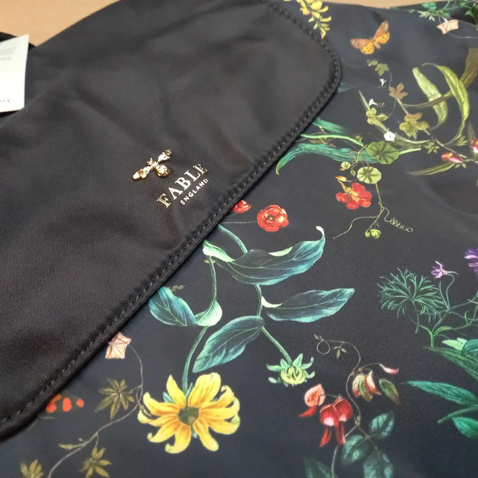 FABLE BLACK/FLORAL BACKPACK