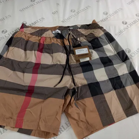 BURBERRY ARCHIVE BROWN SHORTS - M