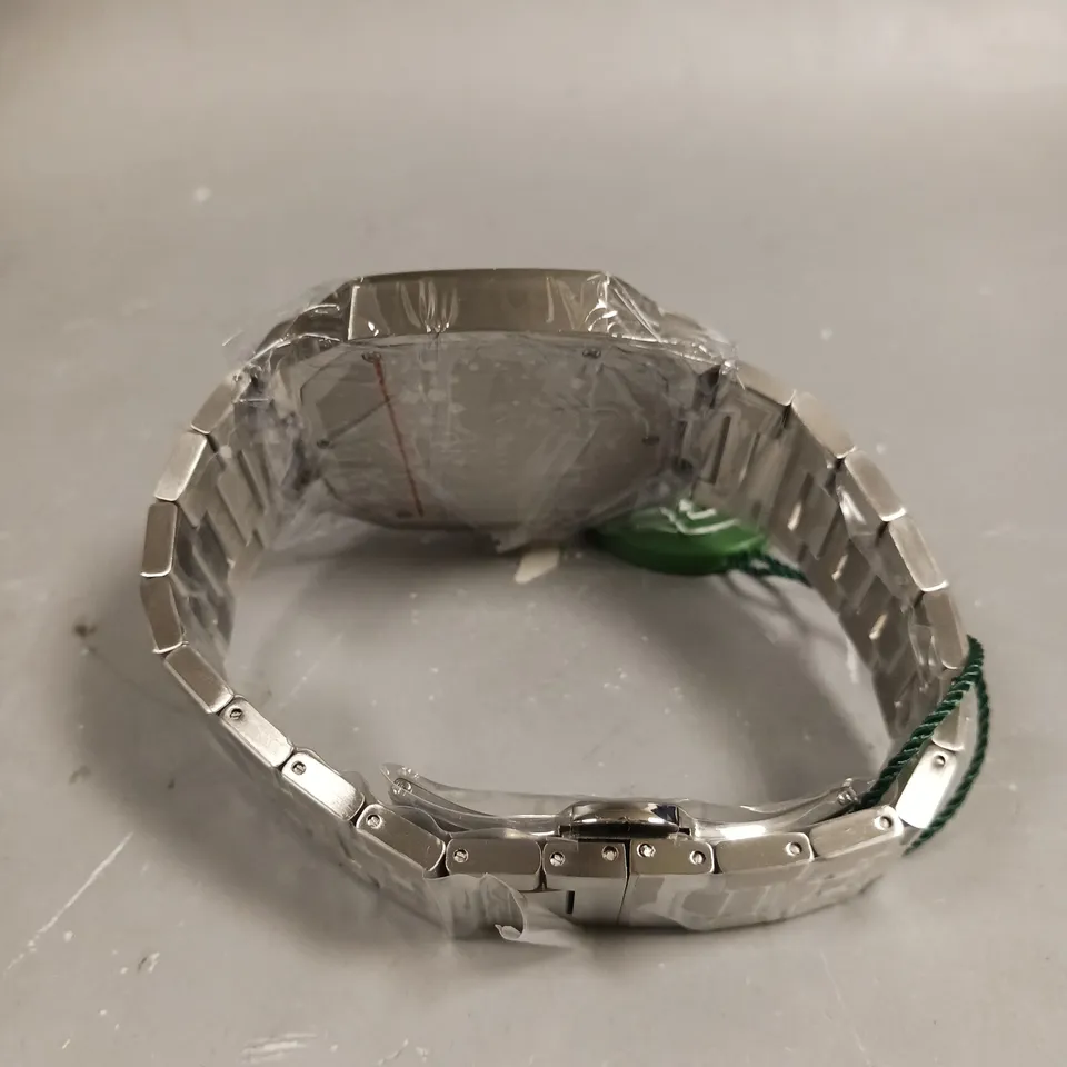 MENS RAYMOND GAUDIN WATCH – MULTI FUNCTION DIAL – STAINLESS CASE & STRAP – 5ATM WATER RESISTANT - WOODEN GIFT BOX 