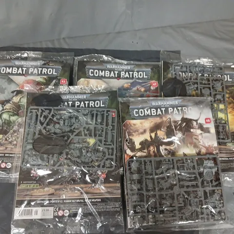 lot of 5 warhammer 40,000 combat patrol magazine construction sets