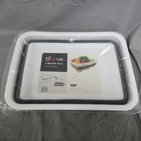 DIVCHI COLLAPSIBLE BOWL – WHITE, FOLDABLE SERVING BOWL