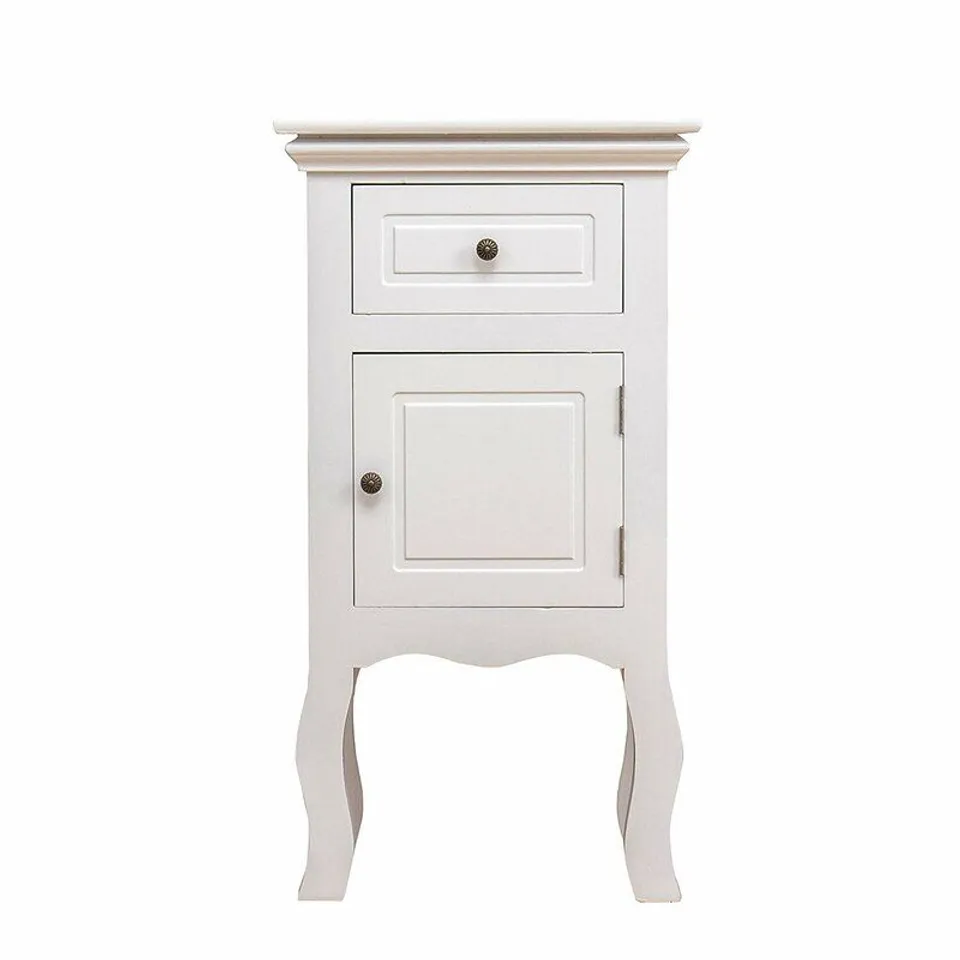 STANHOPE 1 DRAWER BEDSIDE TABLE - WHITE