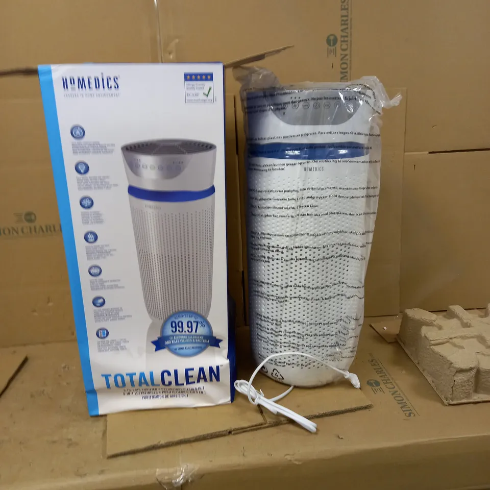HOMEDICS TOTAL CLEAN WHITE AIR PURIFIER