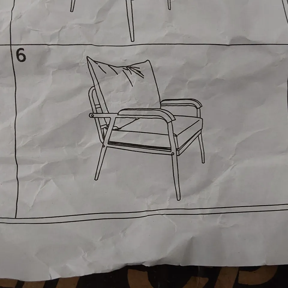 BOXED FAUX LEATHER DARK BROWN CHAIR (1 BOX)