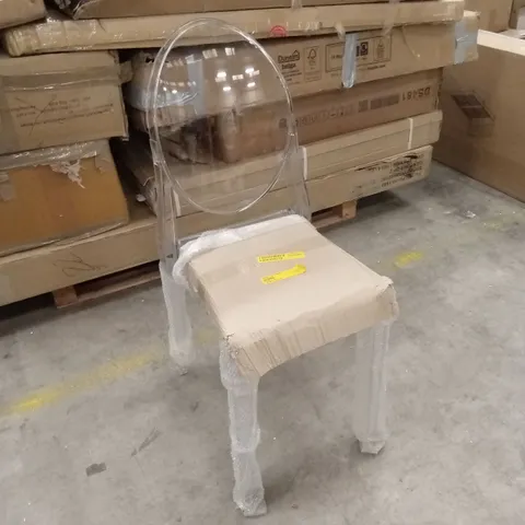 PLASTIC TRANSPARENT DINING CHAIR