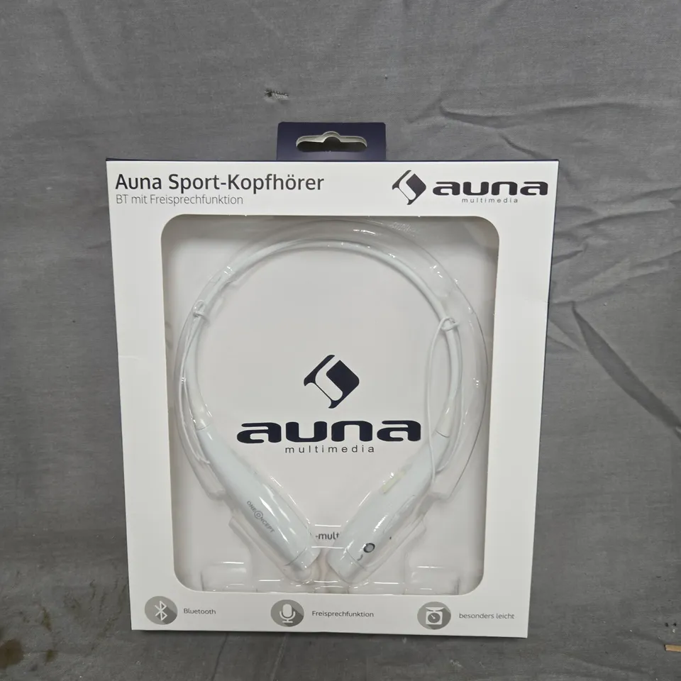 AUNA BLUETOOTH HANDSFREE HEADPHONES WHITE