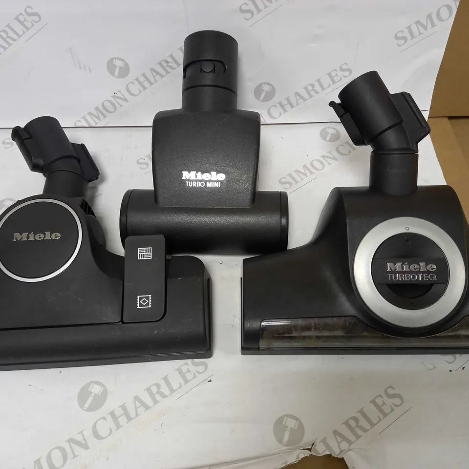 LOT OF 3 ASSORTED MIELE VACUUM HEADS 