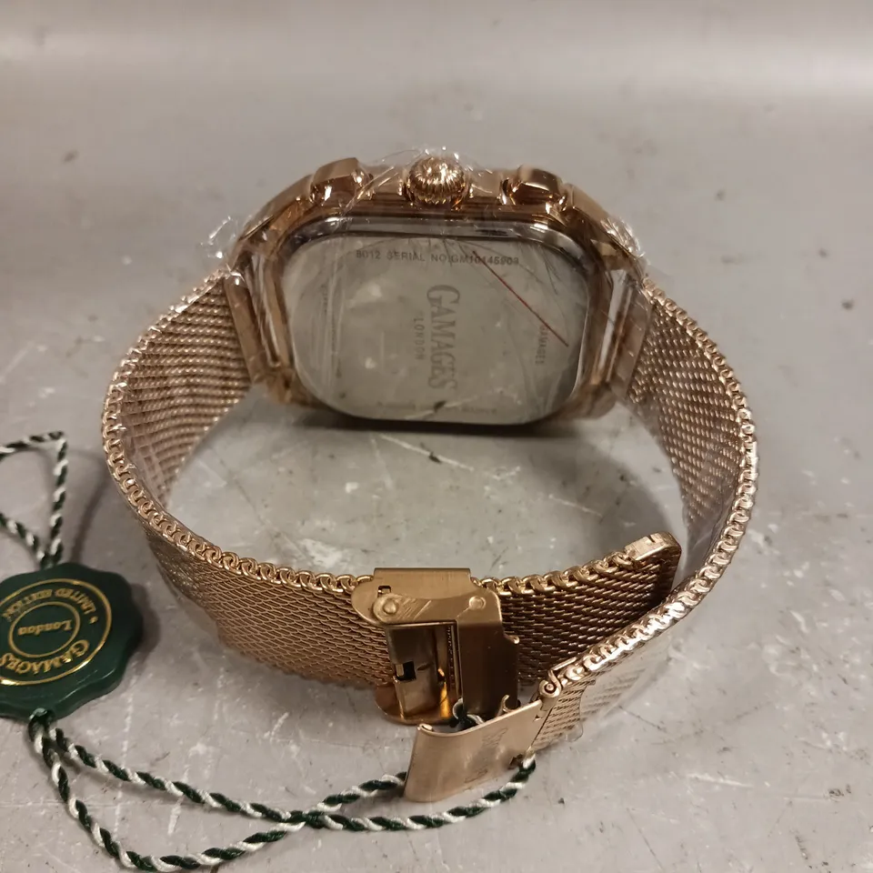 GAMAGES STATUS ROSE DIAL WATCH 