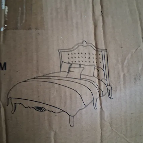 BRAND NEW BOXED HOMESDIRECT WHITE BEDFRAME(4 boxes)