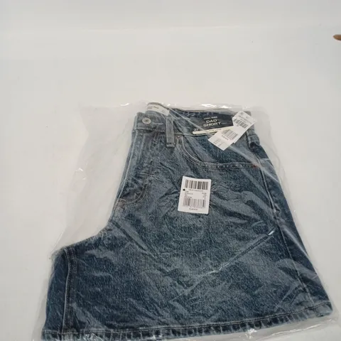 ABERCROMBIE & FITCH CURVE LOVE HIGH RISE DAD SHORT – DENIM, UK 8
