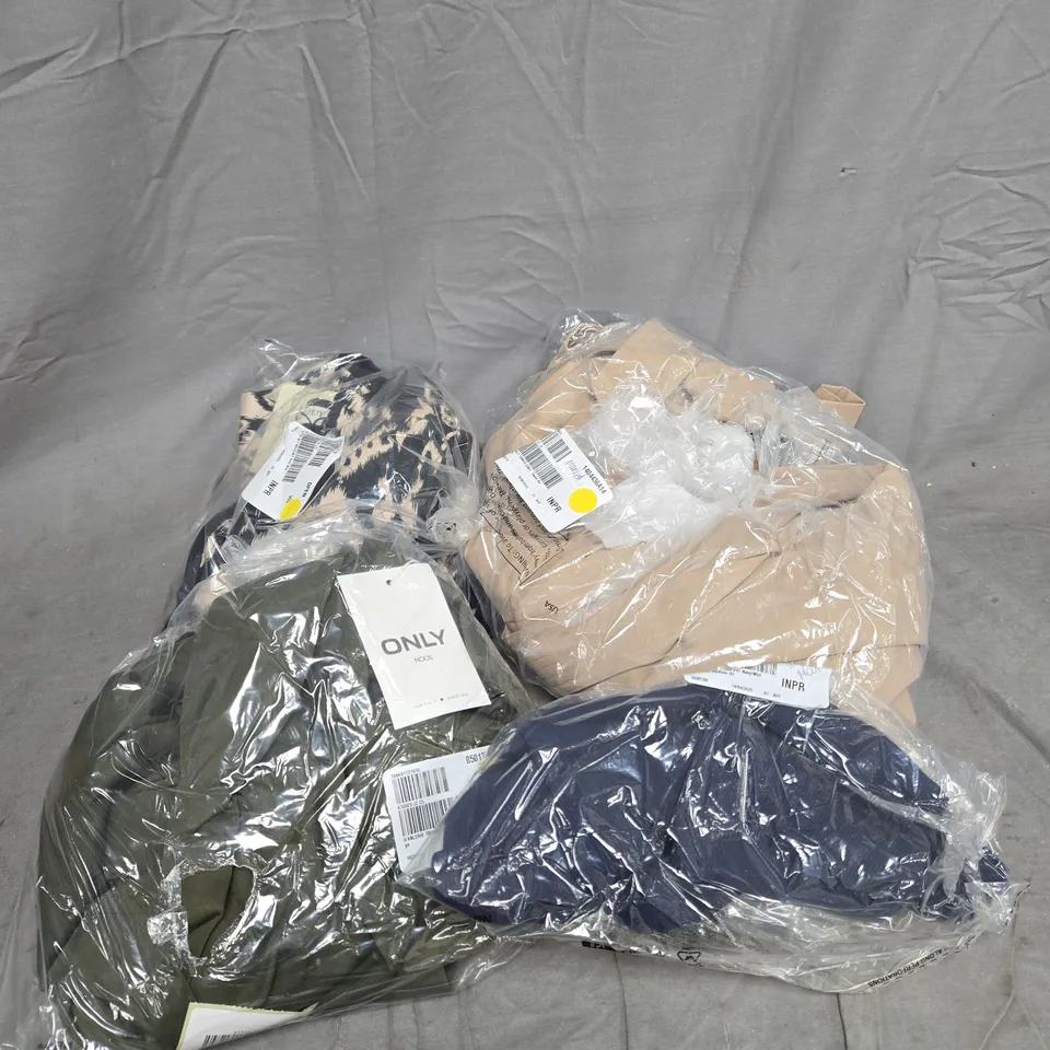 BOX OF APPROXIMATELY 25 ASSORTED CLOTHING ITEMS TO INCLUDE ONLY, RUTH LANGSFORD, JDY ETC