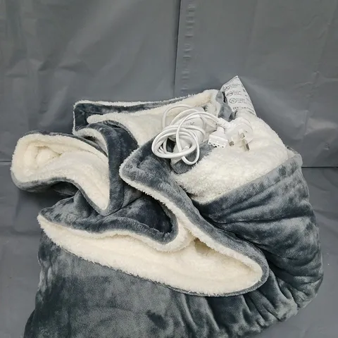 ELECTRIC HEATED BLANKET IN GREY