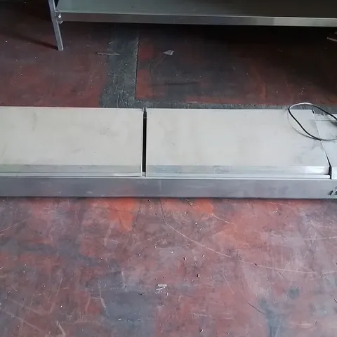 LARGE KINGFISHER STAINLESS STEEL COMMERCIAL COUNTERTOP SALAD REFRIGERATOR 