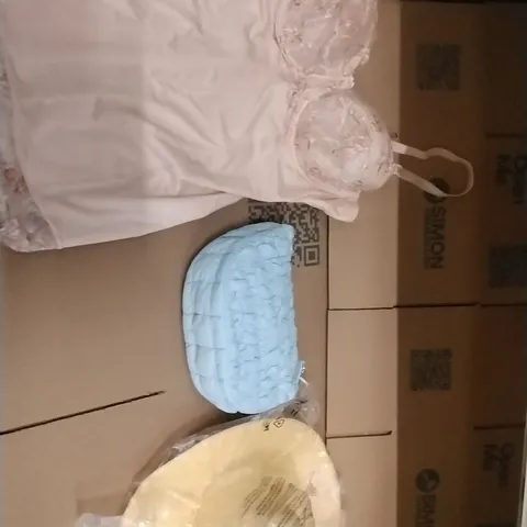 PALLET TO CONTAIN APPROXIMATELY 70 BRAND NEW DESIGNER CLOTHING ITEMS TO INCLUDE; NIGHTWEAR, WOMENS BAGS, HATS ETC