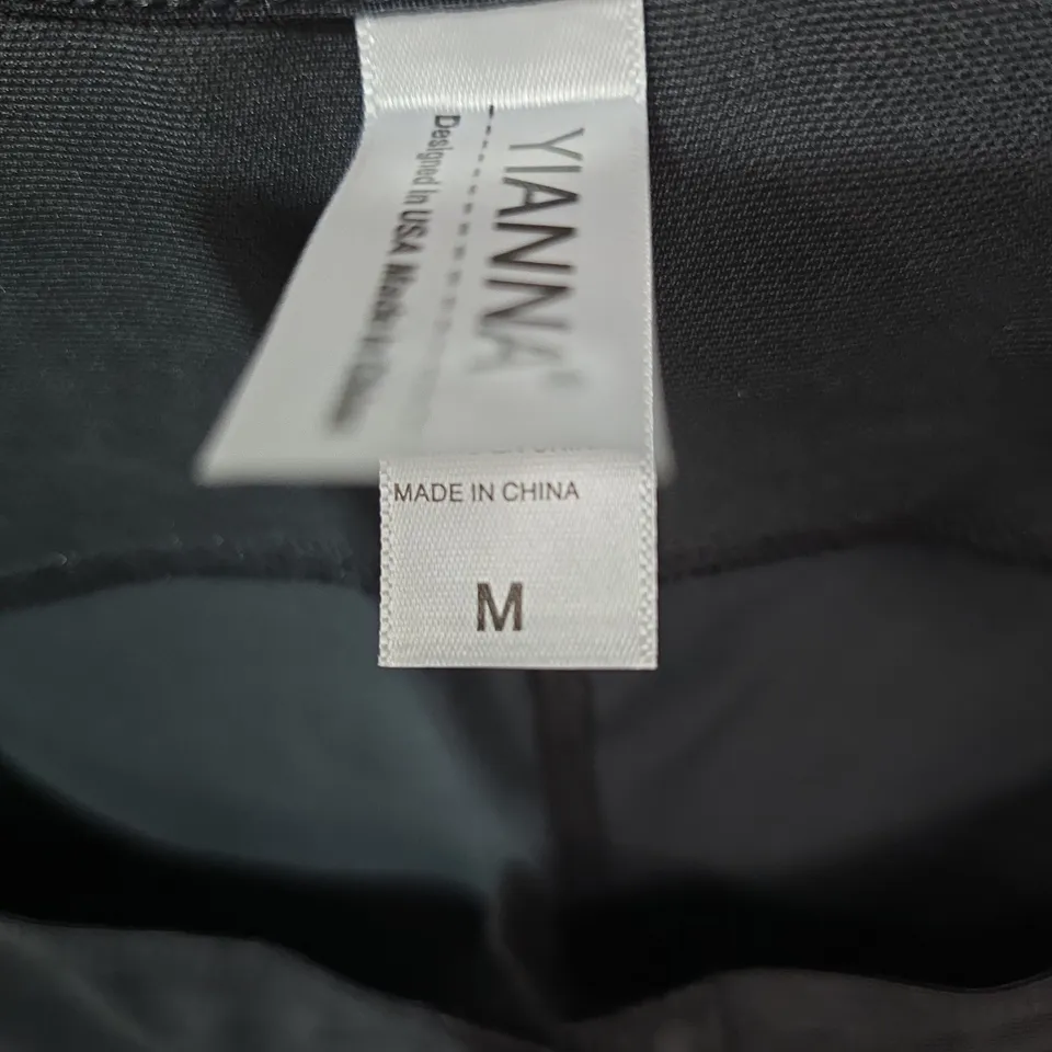 YIANNA BLACK BODYSUIT SHAPEWEAR, SIZE M