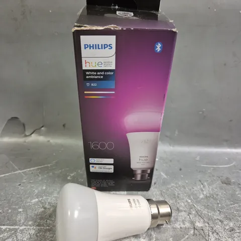 BOXED PHILIPS HUE 1600 WHITE & COLOUR AMBIANCE SMART BULB
