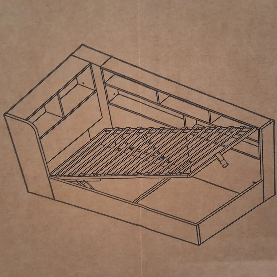 BOXED OTTOMAN BED FRAME 90*190 - 3 BOXES