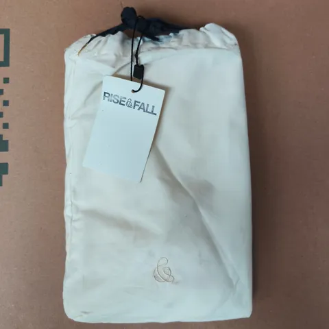 BAGGED RISE & FALL THE CRISP & COOL ORGANIC LUXURY PILLOWCASE SET IN BUTTERMILK STANDARD SIZE