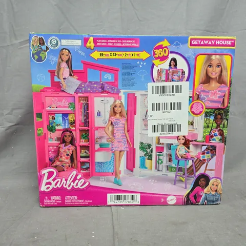 BOXED BARBIE GETAWAY HOUSE DOLL AND PLAYSET