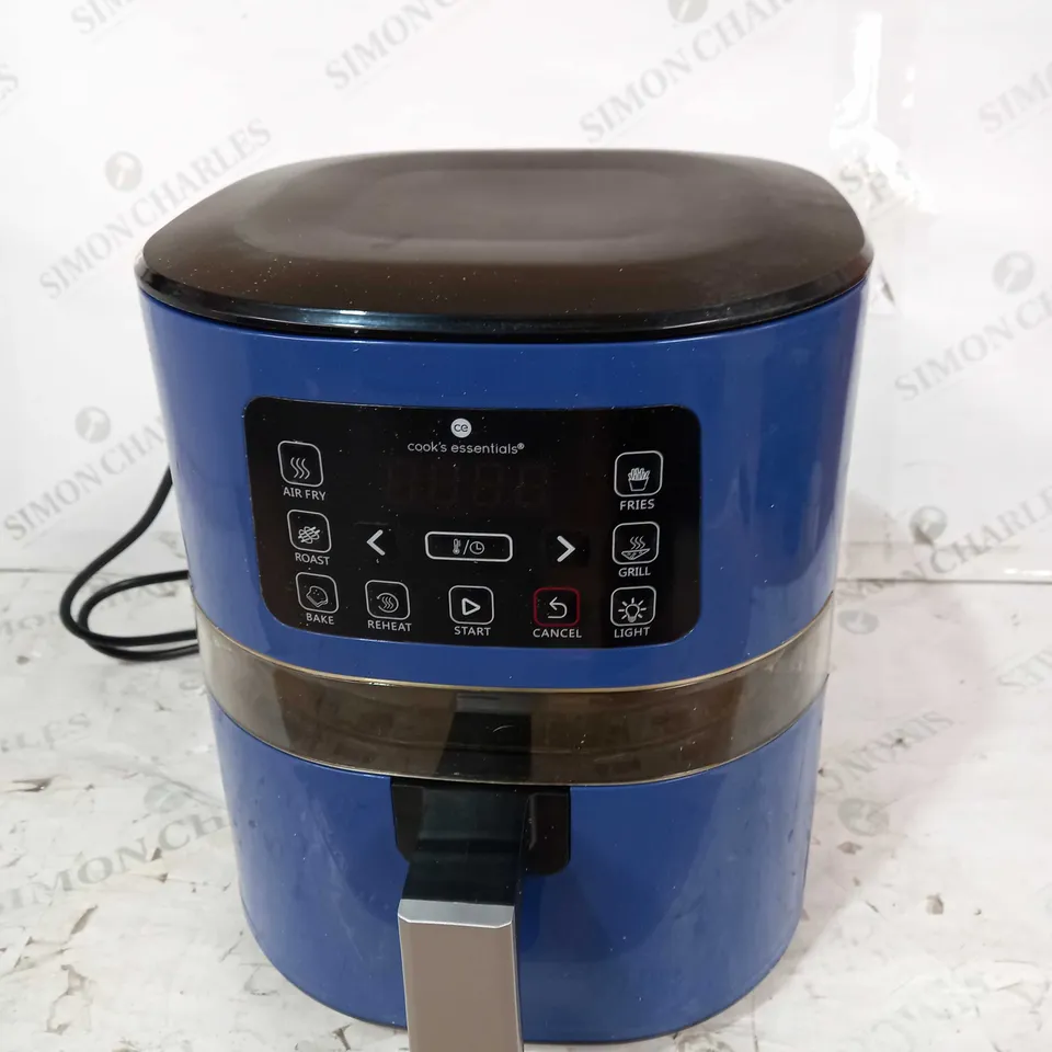 OUTLET COOK'S ESSENTIALS 4.0L AIR FRYER WITH DIGITAL VIEWING SCREEN - SAPPHIRE