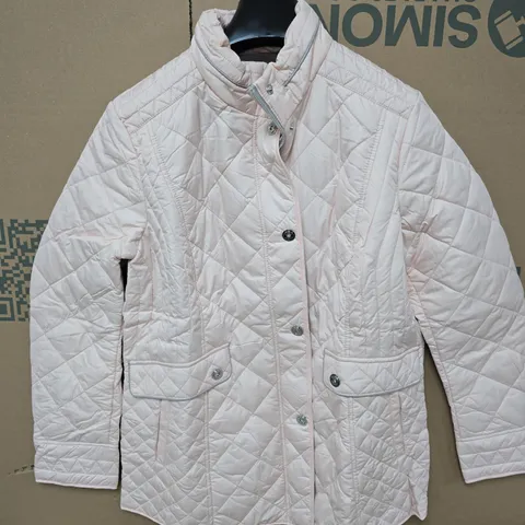 LA MAREY PADDED QUILTED PATTERN WOMEN'S JACKET IN PINK - SIZE 16