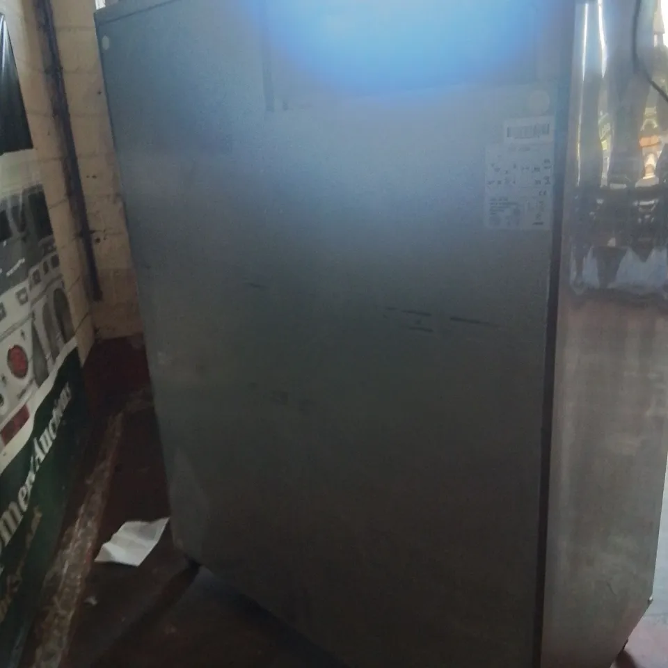 COMMERCIAL ARTIKCOLD GN1410TN DOUBLE DOOR UPRIGHT STAINLESS STEEL FRIDGE.
