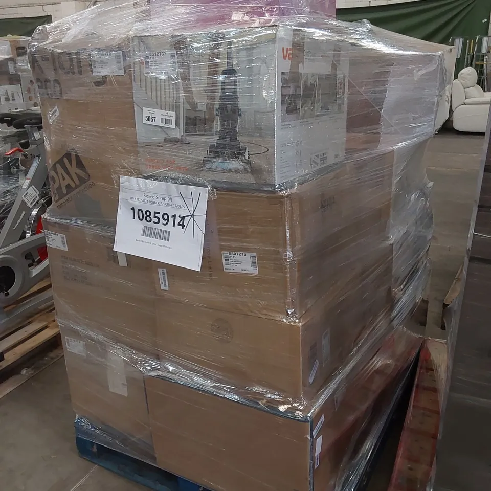 PALLET OF APPROXIMATELY 28 UNPROCESSED RAW RETURN HOUSEHOLD AND ELECTRICAL GOODS TO INCLUDE;