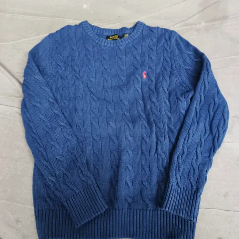 Polo Ralph Lauren Custom Slim Fit Knit Sweater – Blue, Size L