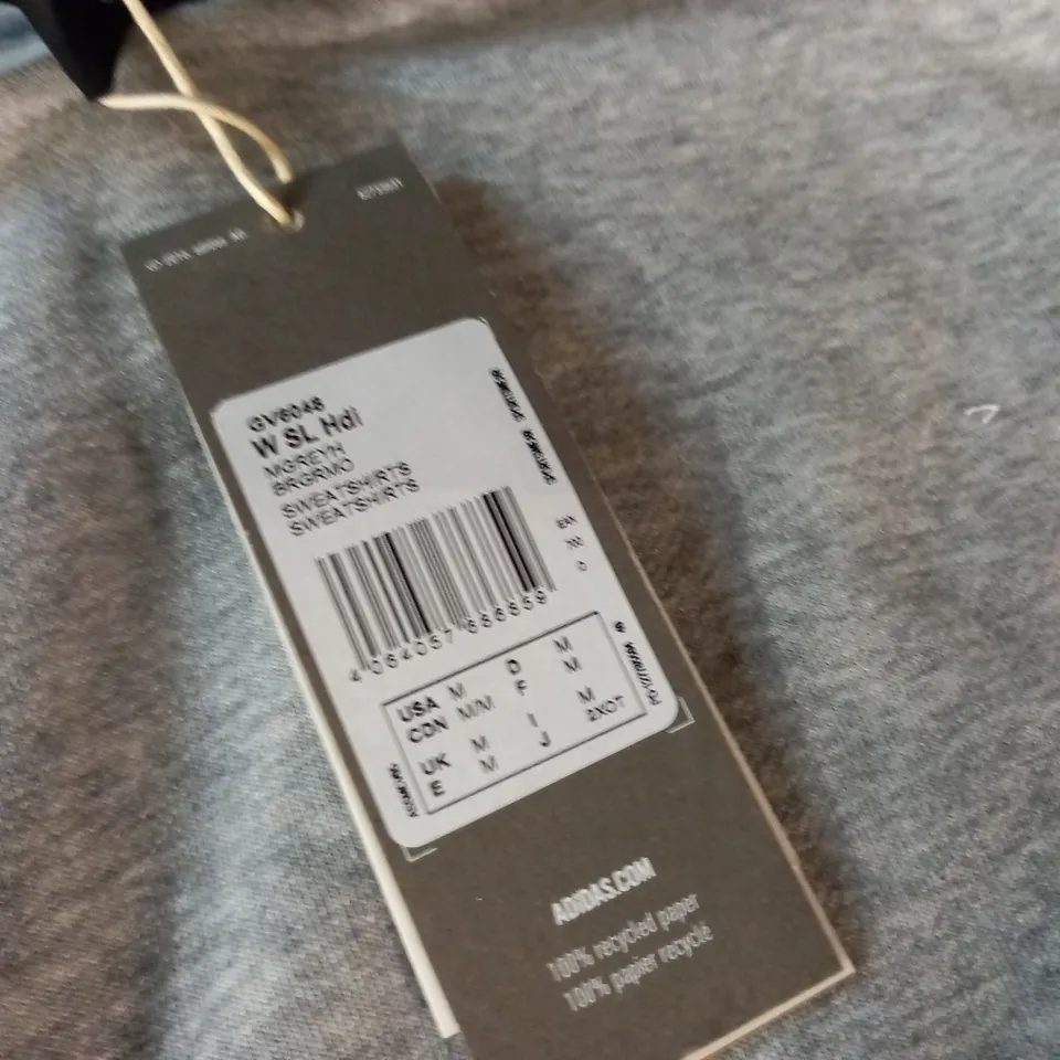 ADIDAS WOMENS GREY HOODIE - UK M