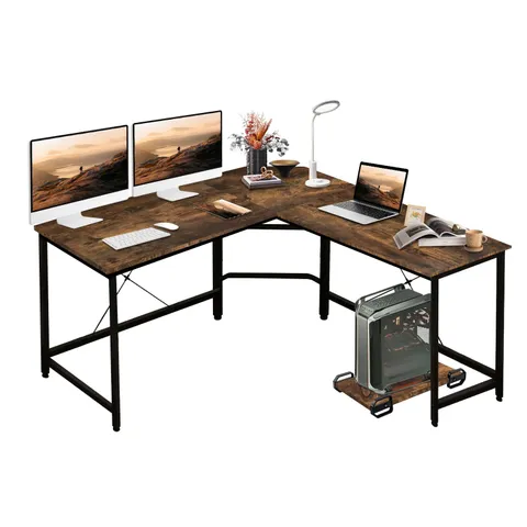 BOXED DAWOO L-SHAPED DESK-WOOD COMPUTER CORNER DESK