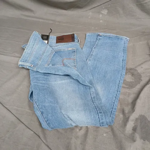 G-STAR RAW SKINNY JEANS IN LIGHT AGED BLUE SIZE W36 L34