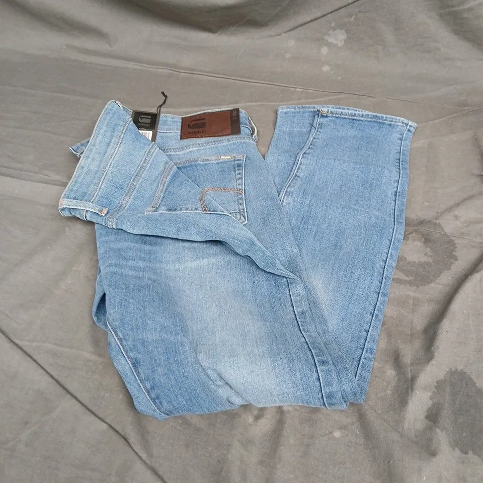 G-STAR RAW SKINNY JEANS IN LIGHT AGED BLUE SIZE W36 L34