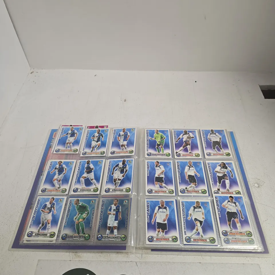 TOPPS MATCH ATTAX COLLECTOR BINDER WITH PREMIER LEAGUE TRADING CARDS 2008/2009