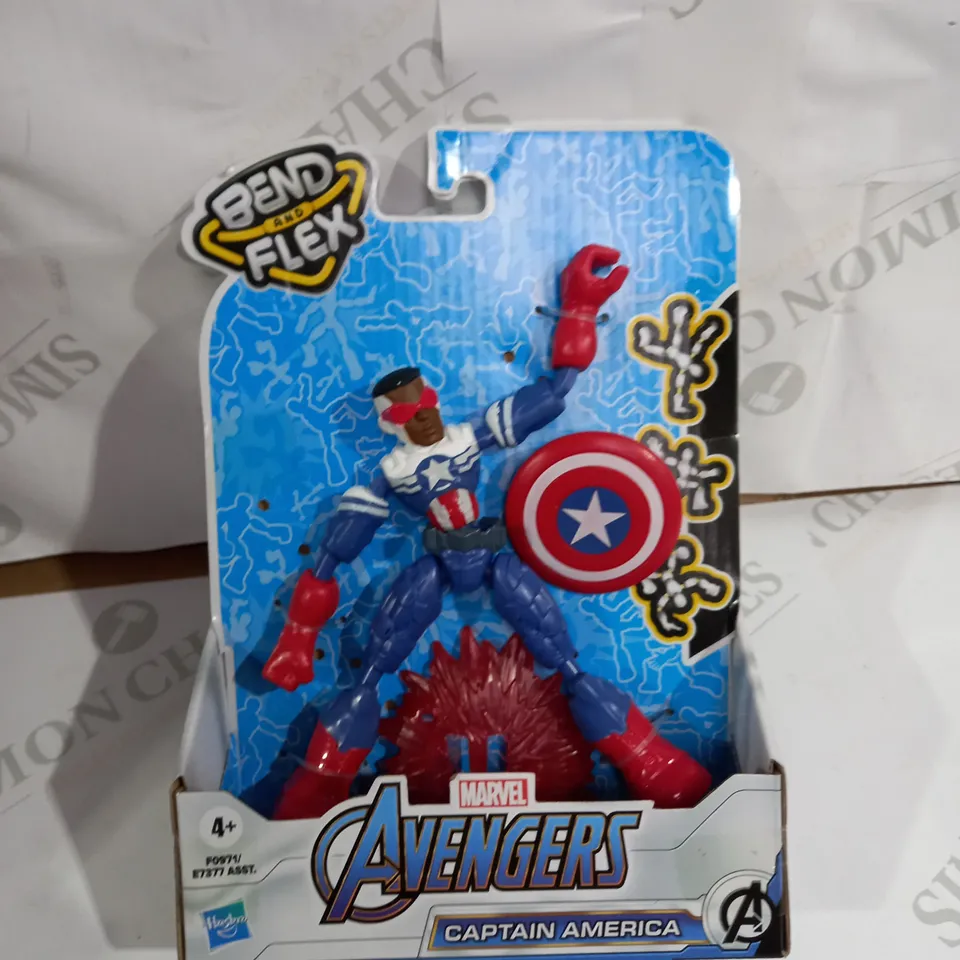 BOXED AVENGERS BEND AND FLEX CAPTAIN AMERICA