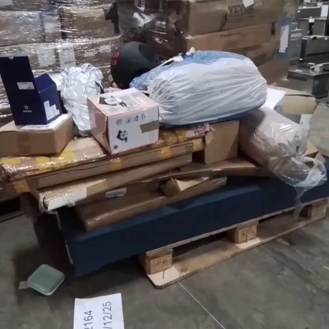 PALLET OF ASSORTED HOUSEHOLD GOODS AND PRODUCTS TO INCLUDE;PRESSURE COOKER,SECURITY CAMERA,20KG WEIGHT 