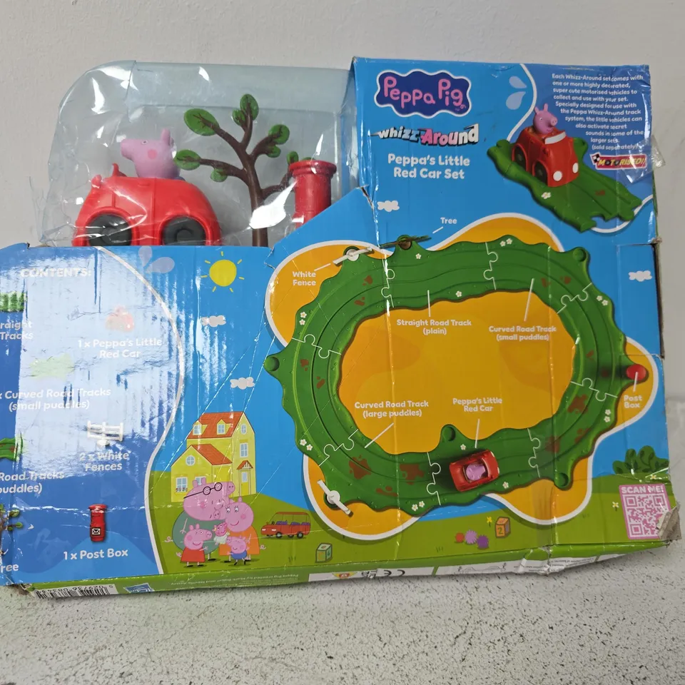 BOXED PEPPA PIG WHIZZ AROUND PEPPA'S LITTLE RED CAR SET